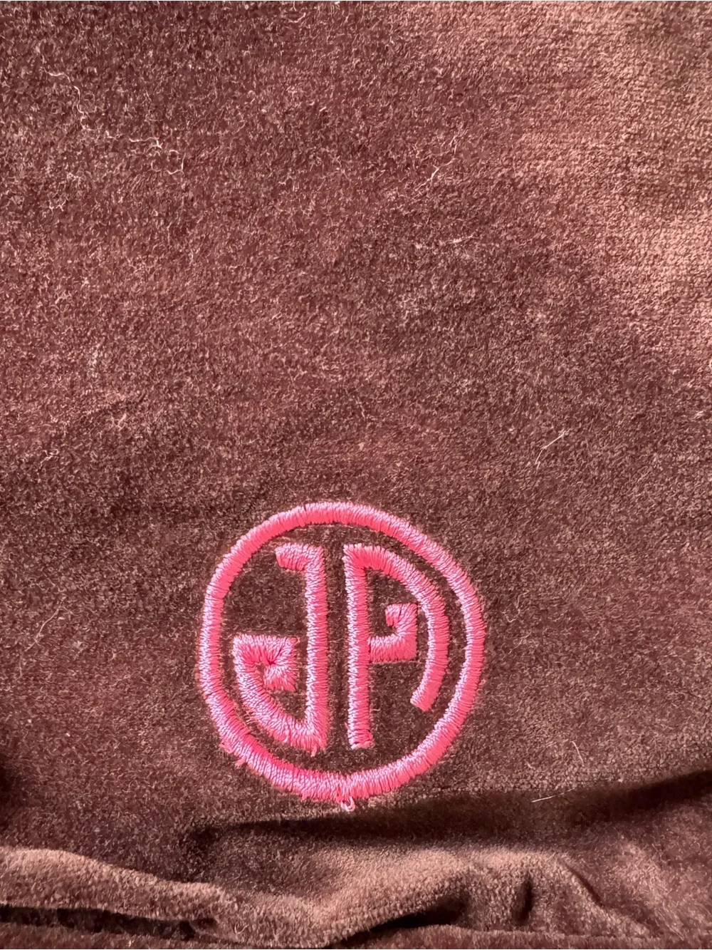 Jonathan Adler Wool & Cotton Needlepoint Peace Sign Round Accent Pillow Cover